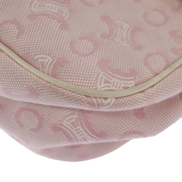 CELINE Paris Macadam Canvas Shoulder Bag Pink Gold Auth 96940 - Picture 13 of 16